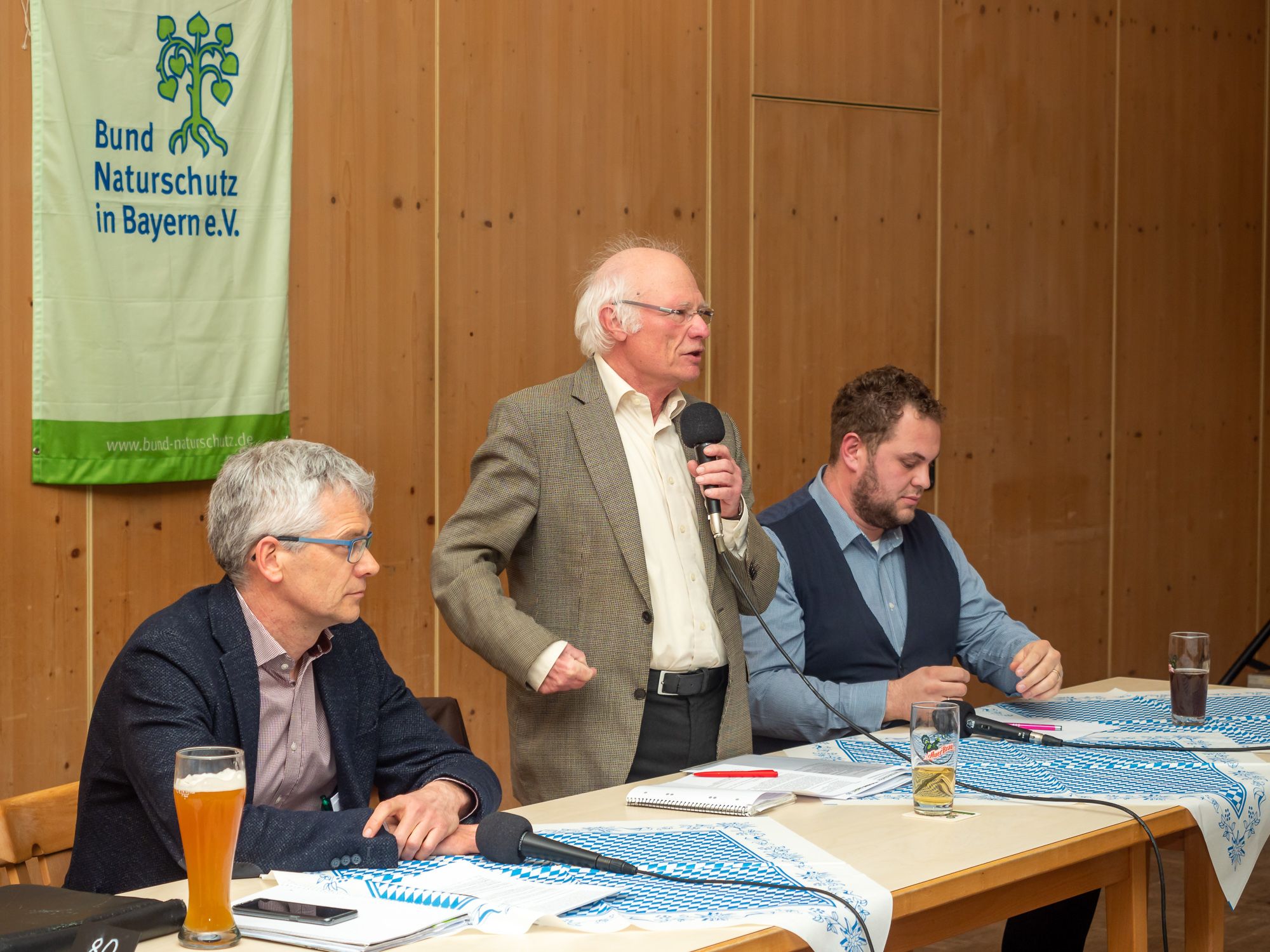 vlnr: Philipp Bernhofer (Bernauer Liste), Peter Kasperczyk (BUND), Severin Ohlert (Grüne)